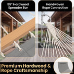 2-Person Quilted Outdoor Hammock 12FT – Double Layer with Pillow & Storage - 7