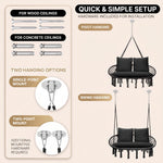 2-Person Hanging Hammock Chair with Cushion – Boho Macrame Swing for Indoor & Outdoor Relaxation - 7