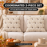 DECORATIVE PILLOW COVERS – 3D PUMPKIN SET OF 2 - 7