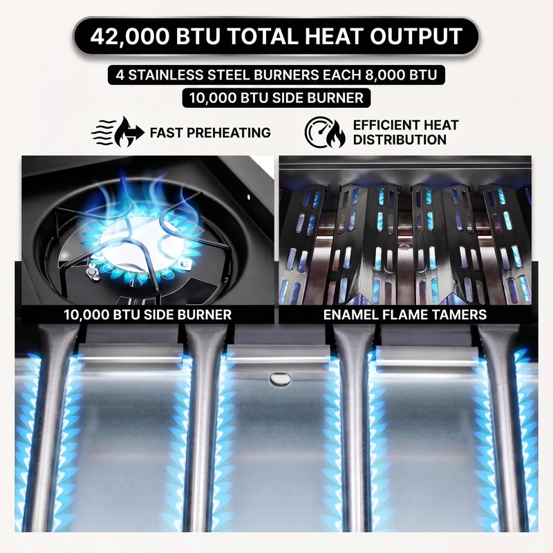 Grate for Outdoor Backyard BBQ Cooking - 7