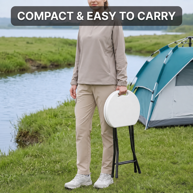 Foldable Table & Step Stool – Heavy-Duty, Portable, Adjustable Height, Indoor/Outdoor Use - 7