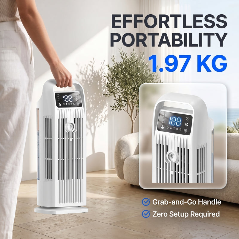 3-in-1 Evaporative Air Cooler Tower Fan with Remote Control - 7