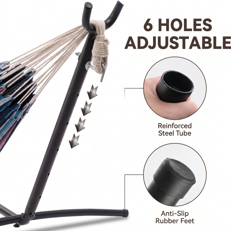 Double Hammock with Steel Stand – Indoor & Outdoor Comfort - 7