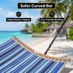 2-Person Outdoor & Indoor Hammock with Adjustable Height, Pillow & Stand – Portable, Sturdy, Colorful - 7