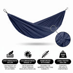 2-Person Camping Hammock with Mosquito Net & Rain Fly – Portable Outdoor Hammock Set (500lbs Capacity) - 7
