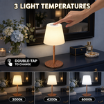 CORDLESS TABLE LAMP – RECHARGEABLE & WATERPROOF FOR SHOWER, BATHROOM AND OUTDOOR USE - 7