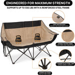 Heated Camping Chair for Adult Outdoor Activities - Portable Folding Heated Chair with 3 Adjustable Heat Levels, Heating Backrest Cushion Support 264LBS for Patio Camping (Battery Not Included) - 7