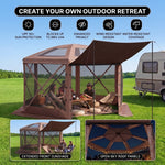 15x15 Pop-Up Gazebo Screen Tent – Large Outdoor Screen House with Mesh Walls & Carry Bag - 7