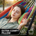 Double Hammock with Steel Stand – Indoor & Outdoor Comfort - 7