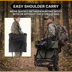 360° Swivel Hunting Chair with Adjustable Legs & Rifle Rest – Portable Tripod Seat - 7