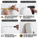 FULL LENGTH MIRROR – ARCHED STANDING & WALL-MOUNT DESIGN - 7