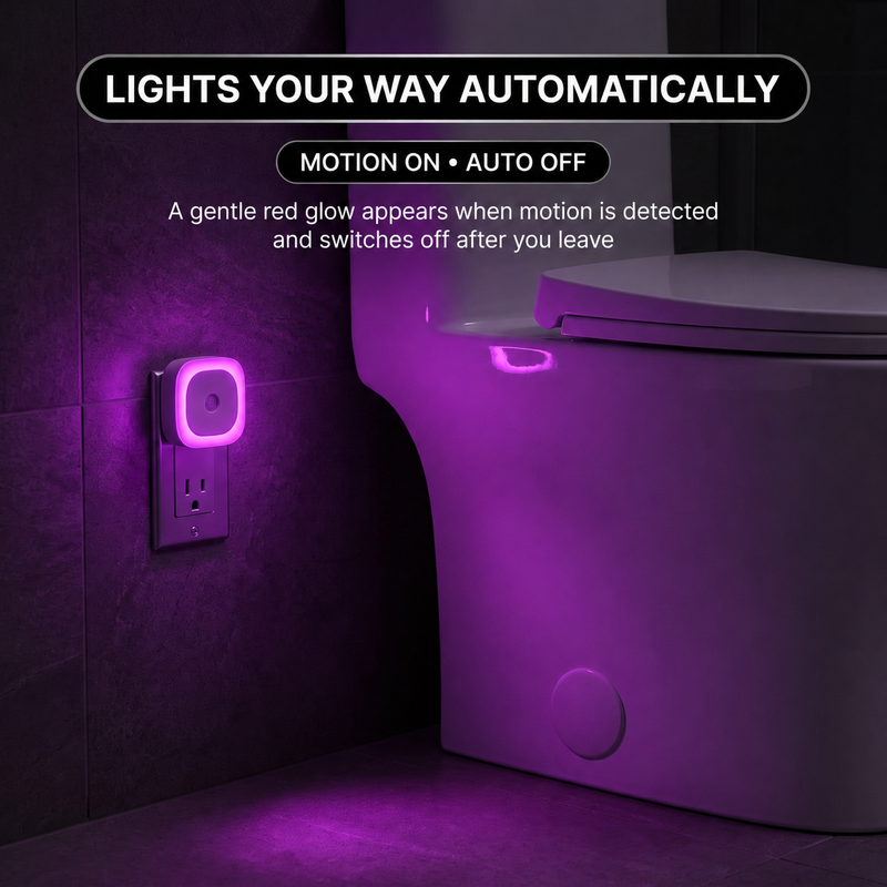 PLUG-IN NIGHT LIGHT – MOTION SENSOR, DUSK-TO-DAWN & DIMMING - 7