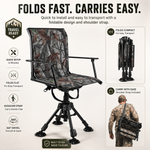Portable Adjustable Hunting Chair with Swivel & Heated - 7