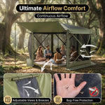10x10 Pop-Up Screen Tent Gazebo – 4 & 6-Sided Mesh Shelter with Carry Bag - 7