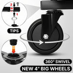 Adjustable Rolling Garage Stool – Ergonomic Shop Seat with Casters & Tool Tray | Trufairs - 7 (add)