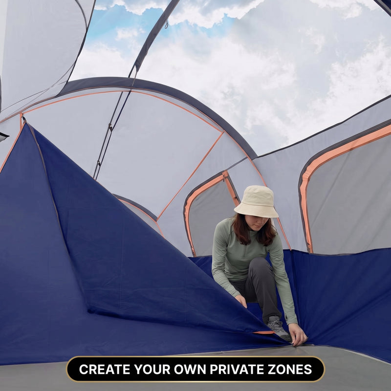 5–8 PERSON FAMILY DOME CAMPING TENT – WATERPROOF OUTDOOR TENT WITH RAINFLY & CARRY BAG - 7