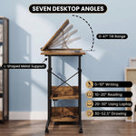 C-SHAPED END TABLE WITH CHARGING STATION – ADJUSTABLE HEIGHT - 7