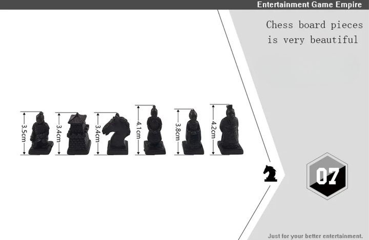 High end metal chess pieces, 38cm/15 inches, ebony wooden chessboard, providing foldable classic games for chess enthusiasts