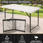 4 ft Adjustable Folding Camping Table - 7
