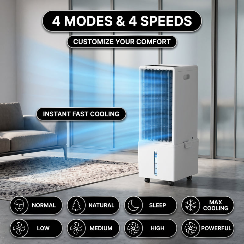 3-in-1 Evaporative Air Cooler Tower Fan with Remote Control - 7