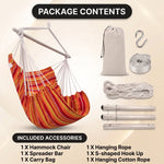 Premium Cotton Hanging Hammock Chair for Indoor & Outdoor Relaxation - 7