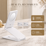Portable LED Makeup Mirror – Rechargeable, Adjustable Brightness, Compact & Travel-Friendly - 7