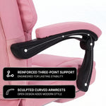 Executive Massage Office Chair with Heated Lumbar, Reclining Backrest & Extendable Footrest - 7
