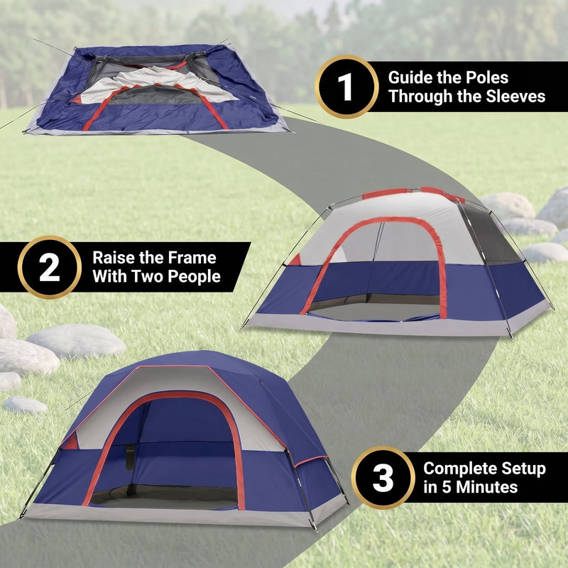 2-4 Person Dome And Cabin Camping Tents - 7