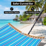 2-Person Outdoor & Indoor Hammock with Adjustable Height, Pillow & Stand – Portable, Sturdy, Colorful - 7