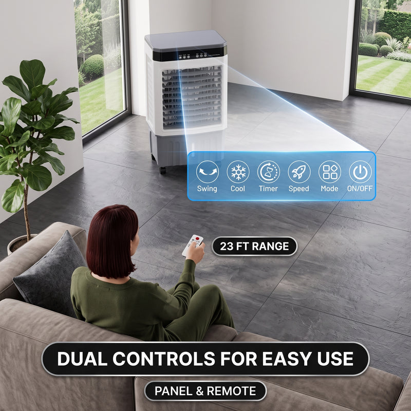 3-in-1 Evaporative Air Cooler Tower Fan with Remote Control - 7