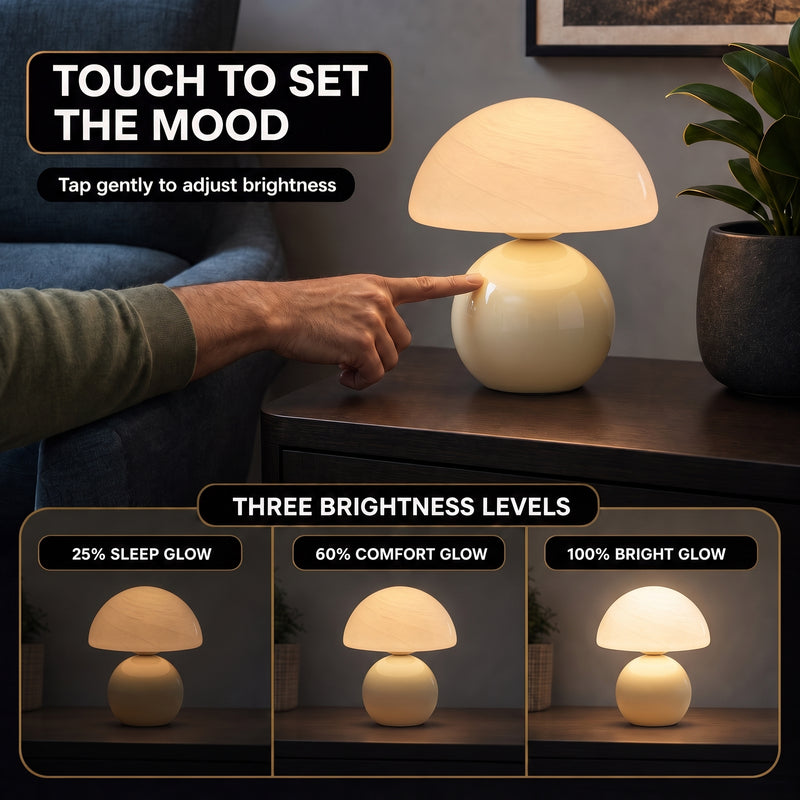 MUSHROOM LAMP – CORDLESS, RECHARGEABLE & TOUCH-DIMMABLE - 7