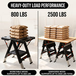 Portable Workbench & Folding Sawhorse – 2-in-1 Work Table - 7