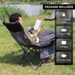 Premium Reclining Outdoor Camping Chair – Adjustable Comfort Seat - 7