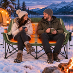 Double Heated Camping Chair with 3 Heat Levels & USB Power Pocket - 7