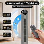 Tower Fan With Remote – 90° Oscillation, 36″ & 42″ - 7