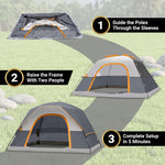 2-4 Person Dome And Cabin Camping Tents - 7