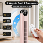 Tower Fan With Remote – 90° Oscillation, 36″ & 42″ - 7