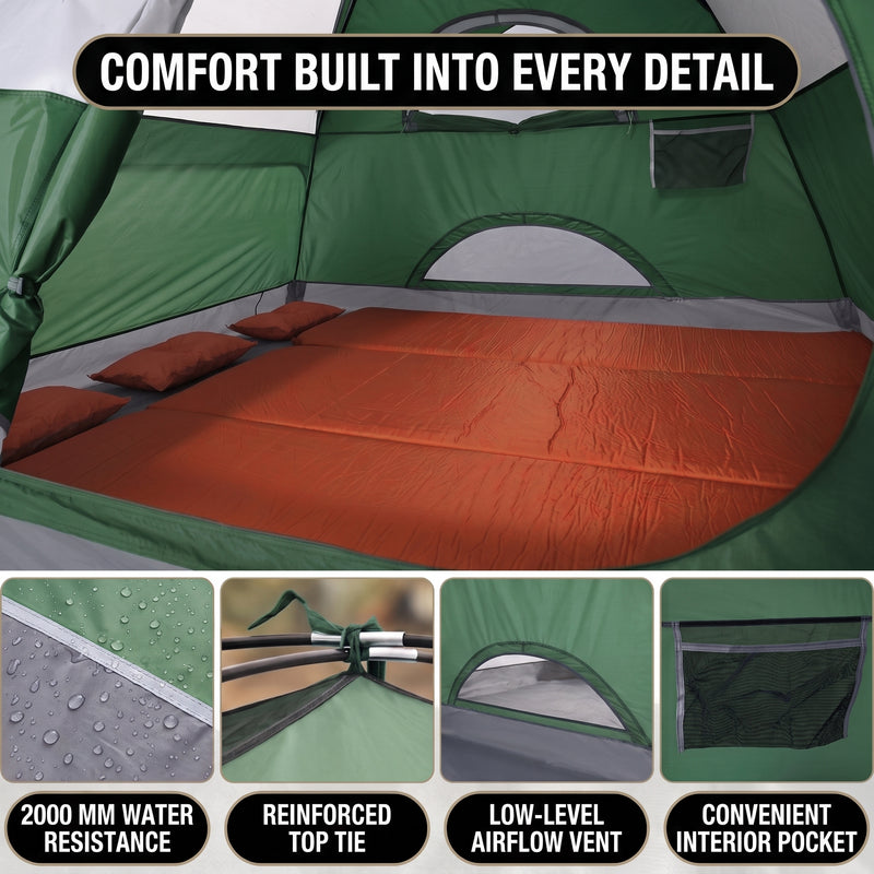 2-4 PERSON LIGHTWEIGHT BACKPACKING DOME CAMPING TENTS - 7
