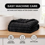 Throw Blanket – Soft, Lightweight Ribbed Design - 7