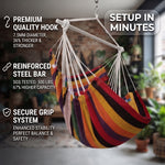 Premium Cotton Hanging Hammock Chair for Indoor & Outdoor Relaxation - 7
