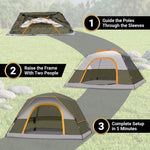 2-4 Person Dome And Cabin Camping Tents - 7