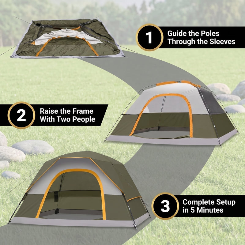 2-4 Person Dome And Cabin Camping Tents - 7