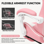 GAMING CHAIR WITH FOOTREST – LUMBAR SUPPORT & 360° SWIVEL - 7