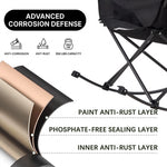 Oversized Folding Rocking Camping Chair with Padded Headrest - 7
