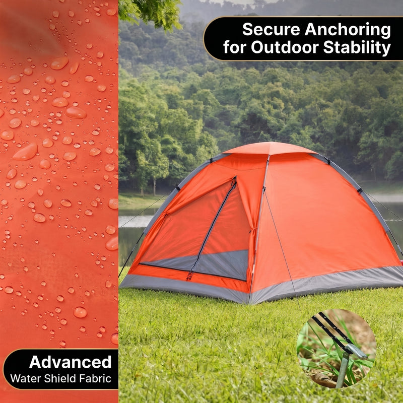 2-4 PERSON LIGHTWEIGHT BACKPACKING DOME CAMPING TENTS - 7