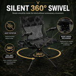 Portable Adjustable Hunting Chair with Swivel & Heated - 7