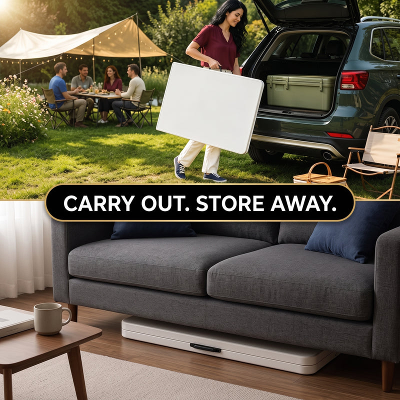 8 ft Heavy Duty Folding Table - 7