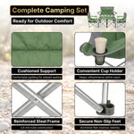 Outdoor 4-Piece Folding Chair and Table Set – Perfect for Camping and Picnics - 7