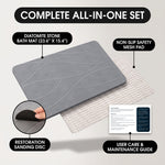 STONE BATH MAT – QUICK-DRY DIATOMACEOUS EARTH SHOWER MAT - 7