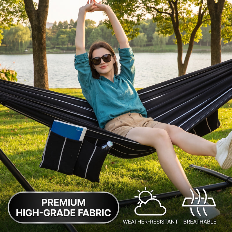 Double Hammock with Steel Stand – Indoor & Outdoor Comfort - 7